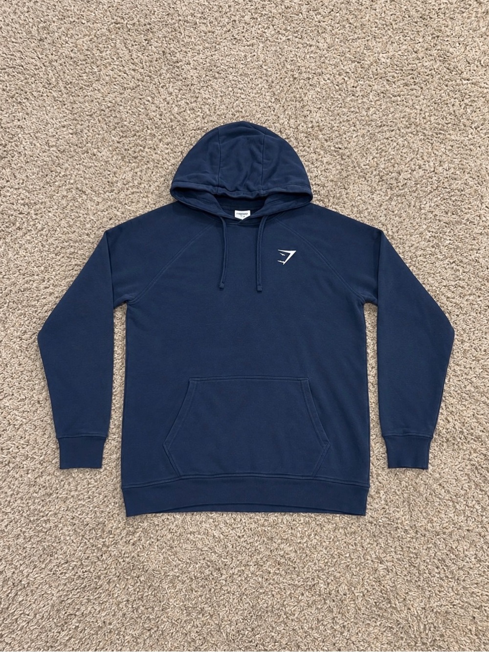 Gymshark Men’s Navy Blue Hoodie Size Mens Small